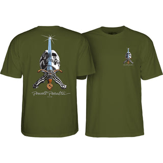 Powell Peralta Shirt Skull & Sword Olive