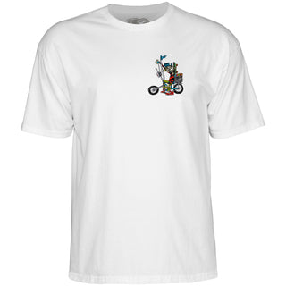 Powell Peralta Skateboard Shirt Steve Caballero Chopper Bike White