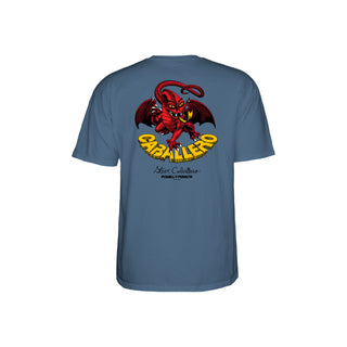 Powell Peralta Skateboards T-Shirt Steve Caballero Dragon II Indigo Blue