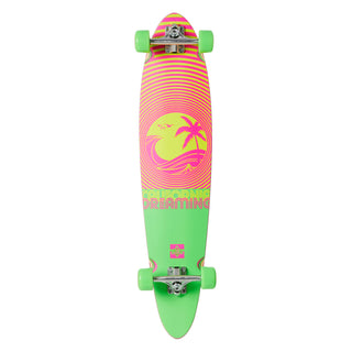 Dusters Longboard California Dreaming Pintail Neon Green 9" x 40"