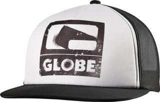 Globe Hat Mesh Trucker Black Snapback