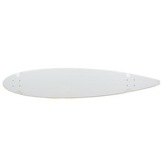Longboard Moose Longboard Deck 9" x 47" Pintail WHITE