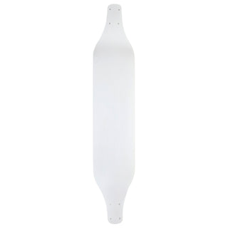 Moose Longboard Deck 8" x 40" Canadian Maple Drop Down Dipped White