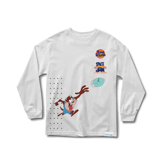 Diamond Supply Co. Longsleeve Shirt Space Jam Hook Shot White