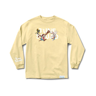 Diamond Supply Co. Longsleeve Shirt Space Jam Daffy Duck Light Yellow