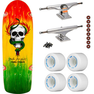 Powell Peralta Skateboard McGill Skull and Snake Rasta / Independent / Rat Bones White