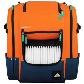 Axiom Discs Disc Golf Backpack Bag - Voyager Lite Backpack - Orange/Navy