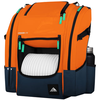 Axiom Discs Disc Golf Backpack Bag - Voyager Lite Backpack - Orange/Navy