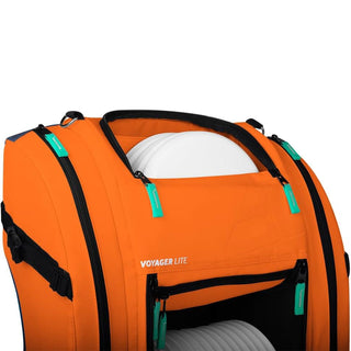 Axiom Discs Disc Golf Backpack Bag - Voyager Lite Backpack - Orange/Navy
