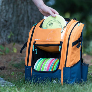 Axiom Discs Disc Golf Backpack Bag - Voyager Lite Backpack - Beige/Olive