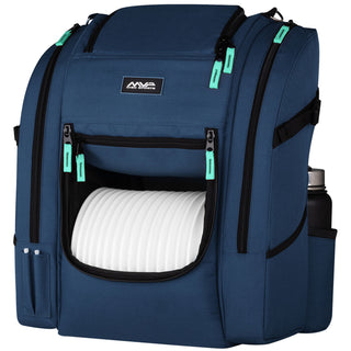 MVP Discs Sports Disc Golf Backpack Bag - Voyager Lite Backpack - Blue