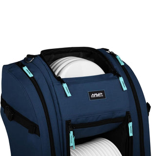 MVP Discs Sports Disc Golf Backpack Bag - Voyager Lite Backpack - Blue
