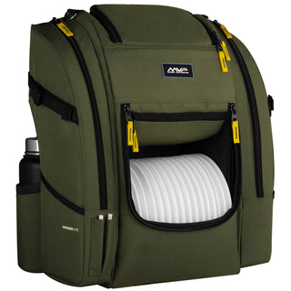 MVP Discs Sports Disc Golf Backpack Bag - Voyager Lite Backpack - Olive