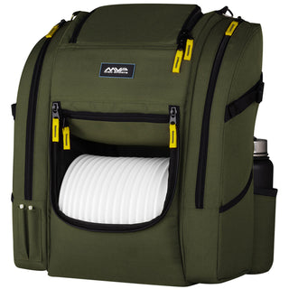 MVP Discs Sports Disc Golf Backpack Bag - Voyager Lite Backpack - Olive