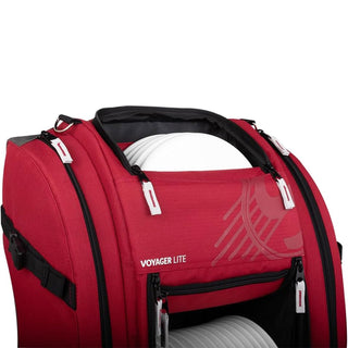 Streamline Discs Disc Golf Backpack Bag - Voyager Lite Backpack - Burgundy/Dark Grey