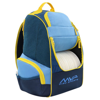 MPV Discs Disc Golf Backpack Bag - Shuttle Backpack Velcro Edition - Cobalt/Midnight