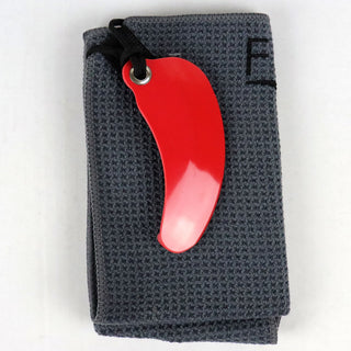 FlightTowel Disc Golf Towel - RH - Innova Star Shryke Fob Grey/Red
