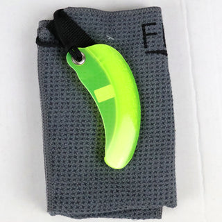 FlightTowel Disc Golf Towel - RH - Innova Champion Boss Grey/Lemon