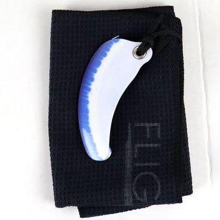 FlightTowel Disc Golf Towel - LH - Innova Halo Star Destroyer Fob Black/Blurple