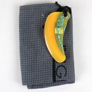 FlightTowel Disc Golf Towel - LH - Discraft Z Lite Force Fob Grey/Orange