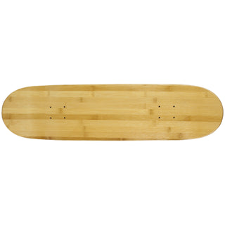Floating Industrial Style Maple Skateboard Deck Shelf with Pipe Mounting System 7.75" Bamboo Bottom