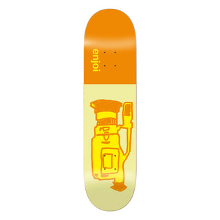 Enjoi Skateboard Deck Glitch Orange 8.25" x 32"