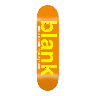Enjoi Skateboard Deck Blank Orange 8.5" x 32.1"