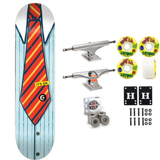 Foundation Skateboard Complete Aidan Campbell Necktie 8.38" x 32.25" Independent Satori Upgrade