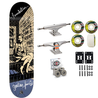Foundation Skateboard Complete Julian Lewis Kings Crossing 8.25" x 31.63" Independent Satori Upgrade