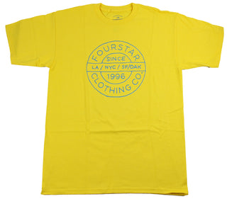 Fourstar Skateboard Shirt Die Cast Yellow