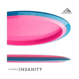 Axiom Disc Golf Fission Insanity Distance Driver 9/5/-2/1.5 Red/Blush 173 grams