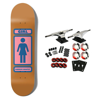 Girl Skateboard Complete Brophy 93 Pop Secret Orange/Pink 8.0" x 31.875"
