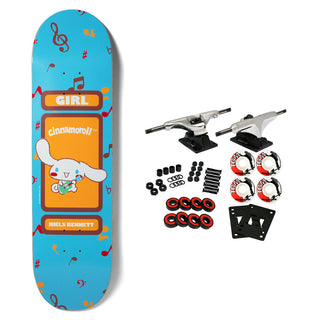 Girl Skateboard Complete Bennett Sanrio Friends Cinnamoroll 8.25" x 31.75"