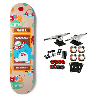 Girl Skateboard Complete Malto Sanrio Friends Tuxedosam 8.25" x 31.875"