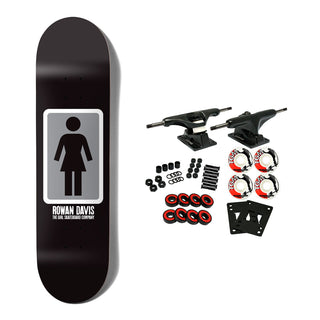 Girl Skateboard Complete Davis OG Black White 8.25" x 31.875"