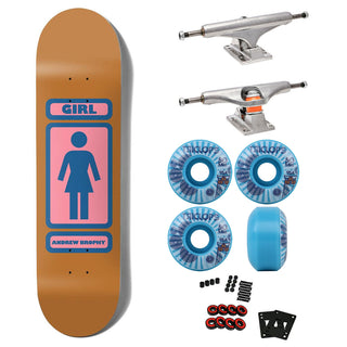 Girl Premium Skateboard with Indy Trucks, Triclops Wheels 8.0" Brophy 93 Pop Secret