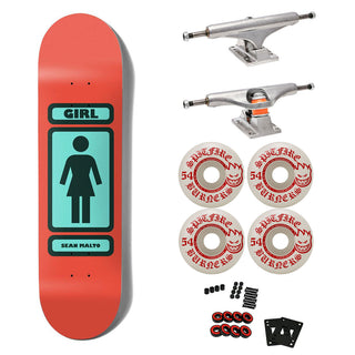 Girl Premium Skateboard with Indy Trucks, Spitfire Wheels 8.0" Malto 93 Pop Secret