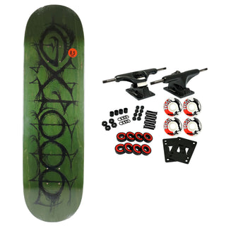 GX1000 Skateboard Complete Dino Olive 8.5" x 32.125"