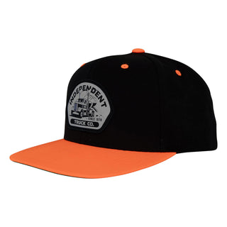 Independent Trucks Hat Trucking Snapback Structured Black/Neon Orange
