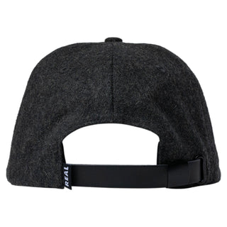 Real Skateboards Hat Curbs Strapback Charcoal Grey