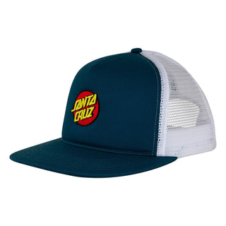 Santa Cruz Skateboards Hat Cruz Embroidered Mesh Trucker Harbor Blue/White