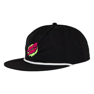 Santa Cruz Skateboards Hat Slime Dot Snapback Unstructured Black/White