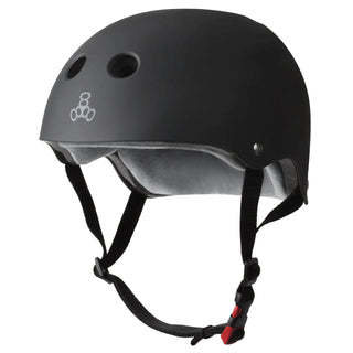 Triple 8 Skateboard Helmet Certified Sweatsaver Black/Rubber Size XS/S