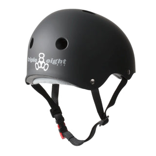 Triple 8 Skateboard Helmet Certified Sweatsaver Black/Rubber Size XS/S