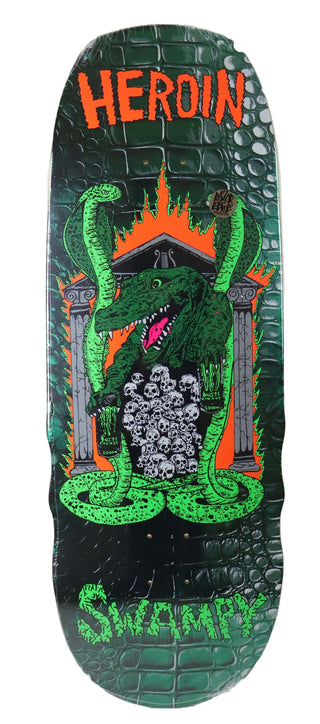 Heroin Skateboard Complete Swampy Knock Off 10.6" x 32.1"