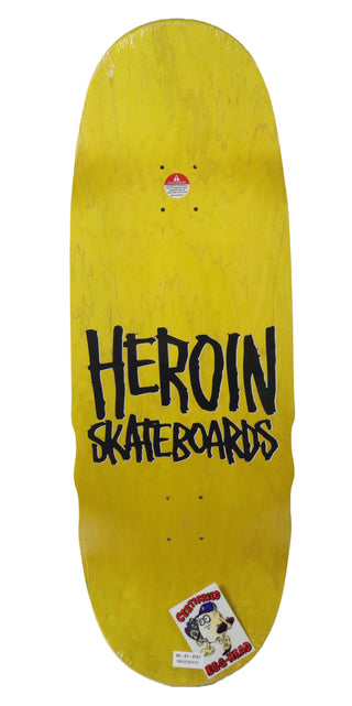 Heroin Skateboard Complete Pumpkin Spice Wide Boy 10.75" x 32.25"