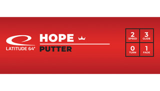 Latitude 64 Disc Golf Royal Grand Hope Putter 2/3/0/1 Light Orange/Gold 176 grams