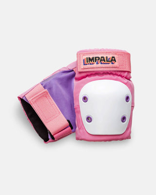 Impala Rollerskates Protective Set - Knee Pads, Elbow, Wrist Guards - Pink -  Youth Medium