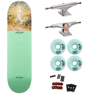 Jacuzzi Premium Skateboard with Indy Trucks, Snot Wheels - 8.375" Pulizzi Sad Eyes