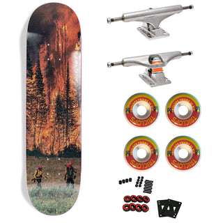 Jacuzzi Premium Skateboard with Indy Trucks, Triclops Wheels - 8.25" John Dilo Fire Wheel Wells